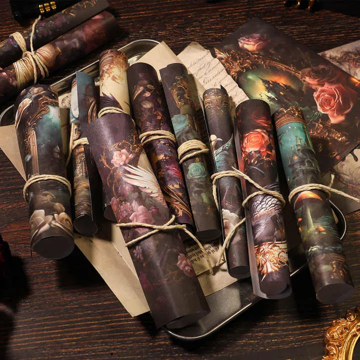 مجموعة من ورق كتيب يدوي ,A set of hand book paper