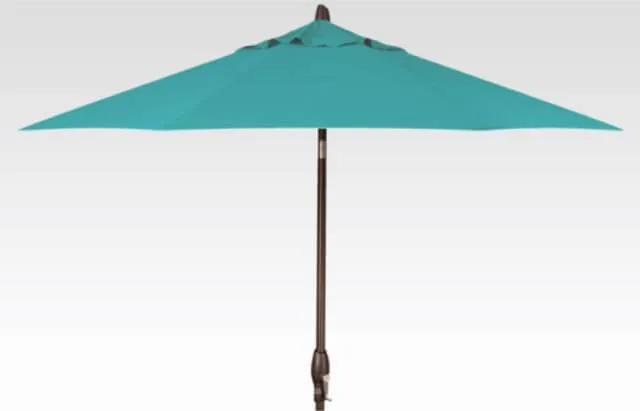 9ft Auto Tilt Umbrella - Cast Silver