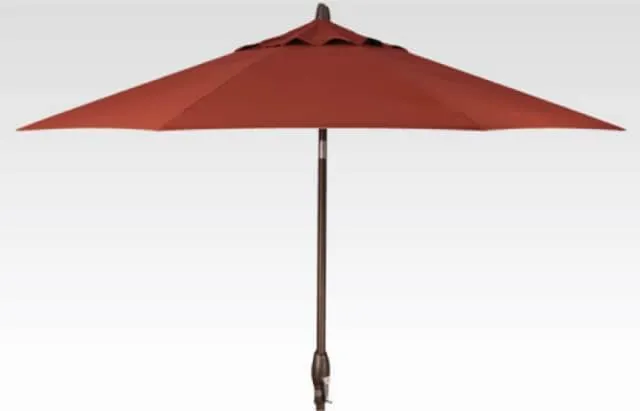 9ft Auto Tilt Umbrella - Cast Silver