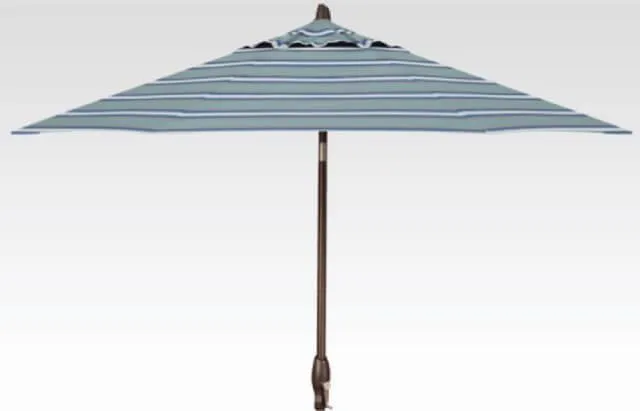 9ft Auto Tilt Umbrella - Cast Silver