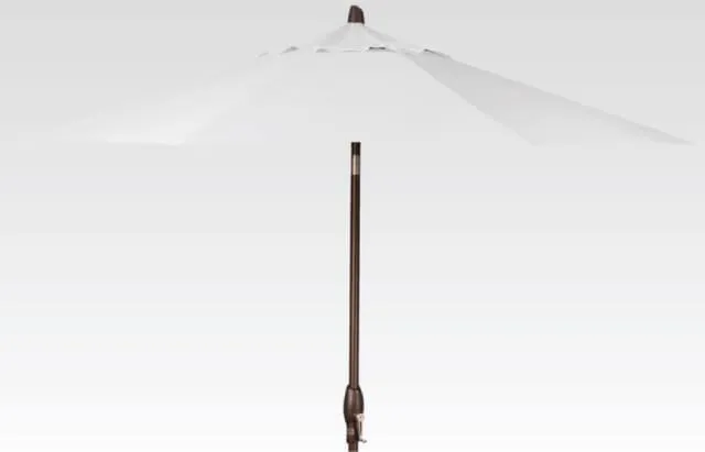 9ft Auto Tilt Umbrella - Cast Silver