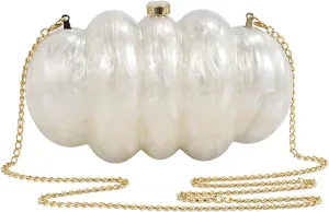 Acrylic Clutch Purse,Seashells Women Hand Bag Wedding Guest Handbag Evening Bag Bridal Formal Mother Of Pearl Clutch Novelty