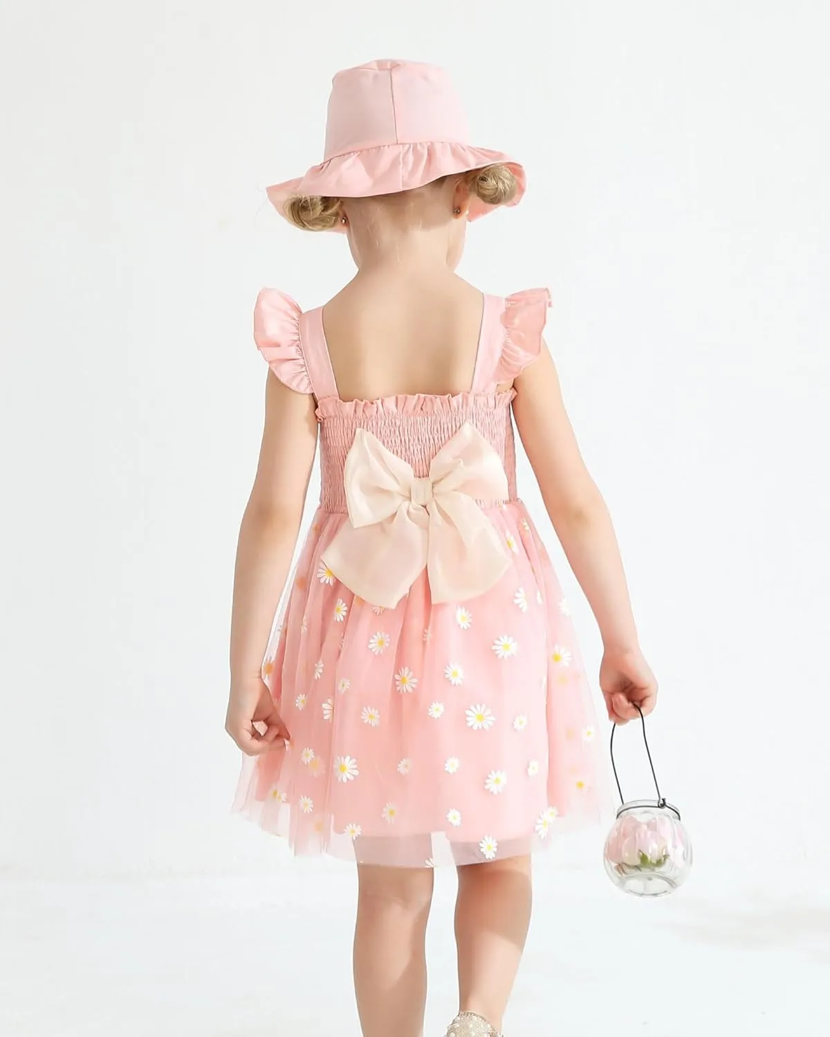 Baby Girl Clothes Toddler Girls Tulle Dress Infant Ruffle Halter Smocked Dresses Casual Sundress Summer Girls Outfit