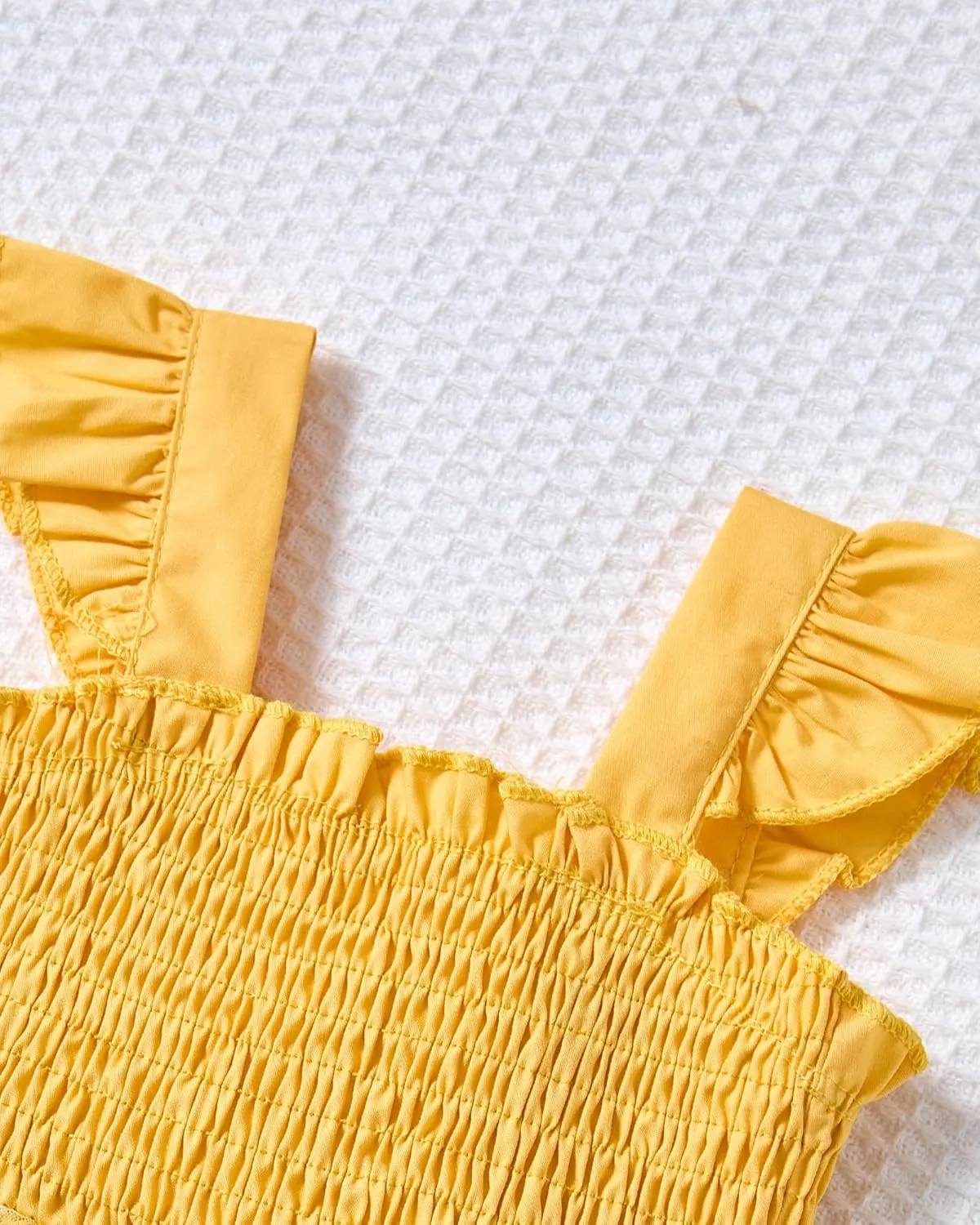 Baby Girl Clothes Toddler Girls Tulle Dress Infant Ruffle Halter Smocked Dresses Casual Sundress Summer Girls Outfit