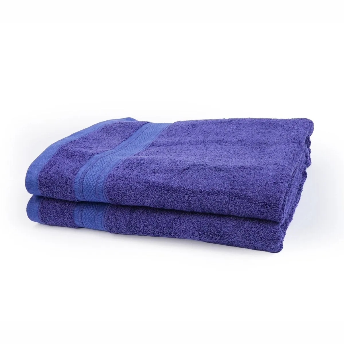 Bamboo Cotton Bath Towel (single piece) Festive Blue