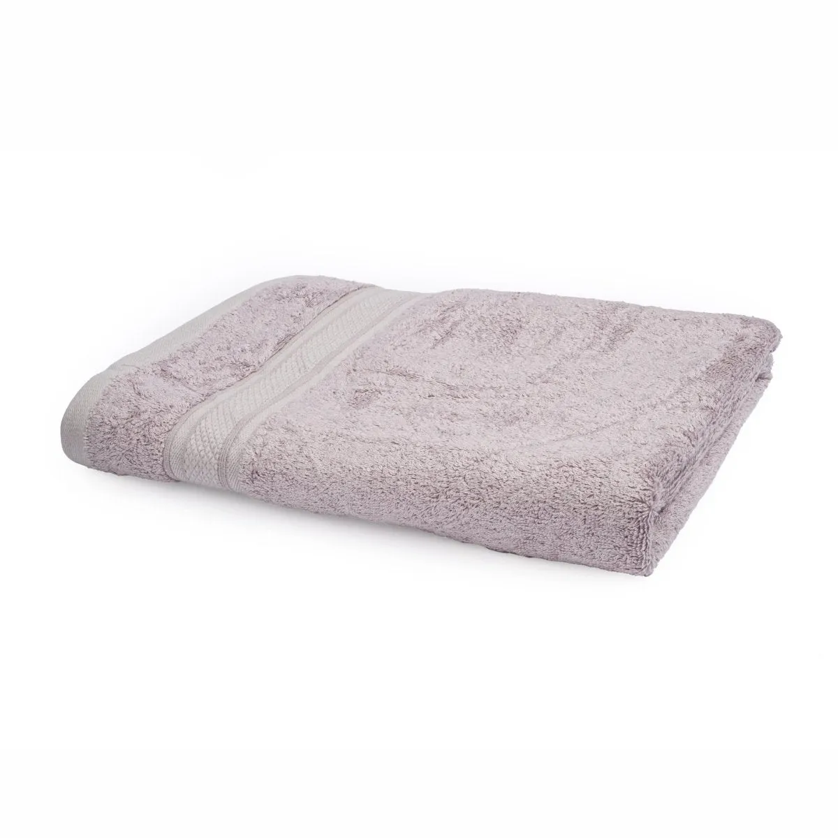 Bamboo Cotton Bath Towels And Hand Towels Set Of 2 Grape Grey