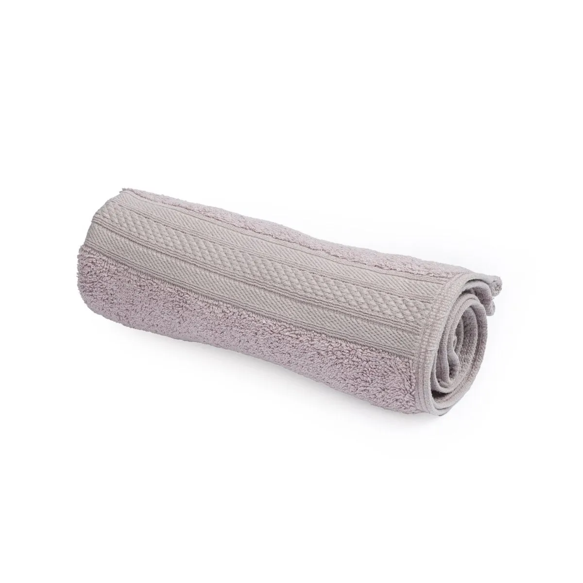 Bamboo Cotton Bath Towels And Hand Towels Set Of 2 Grape Grey