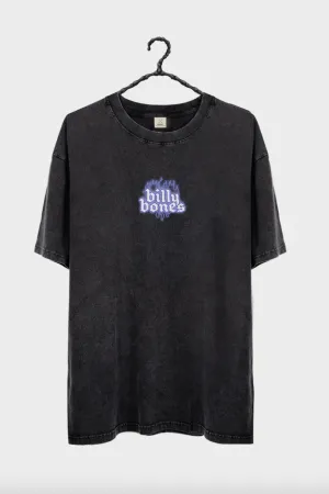 BILLY BONES CLUB BURNING GLOW TEE - WASHED BLACK