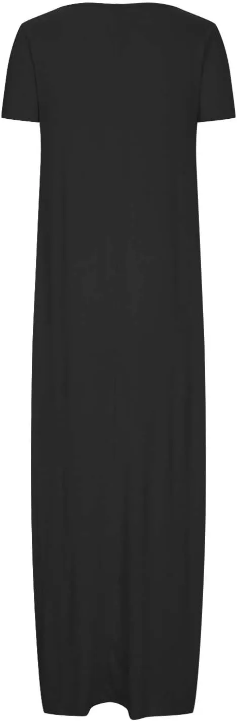 Dresses for Women Summer 2024 Short Sleeve Maxin Dress Classic Eyelet Embroidery Sundress Casual Swing Desss White
