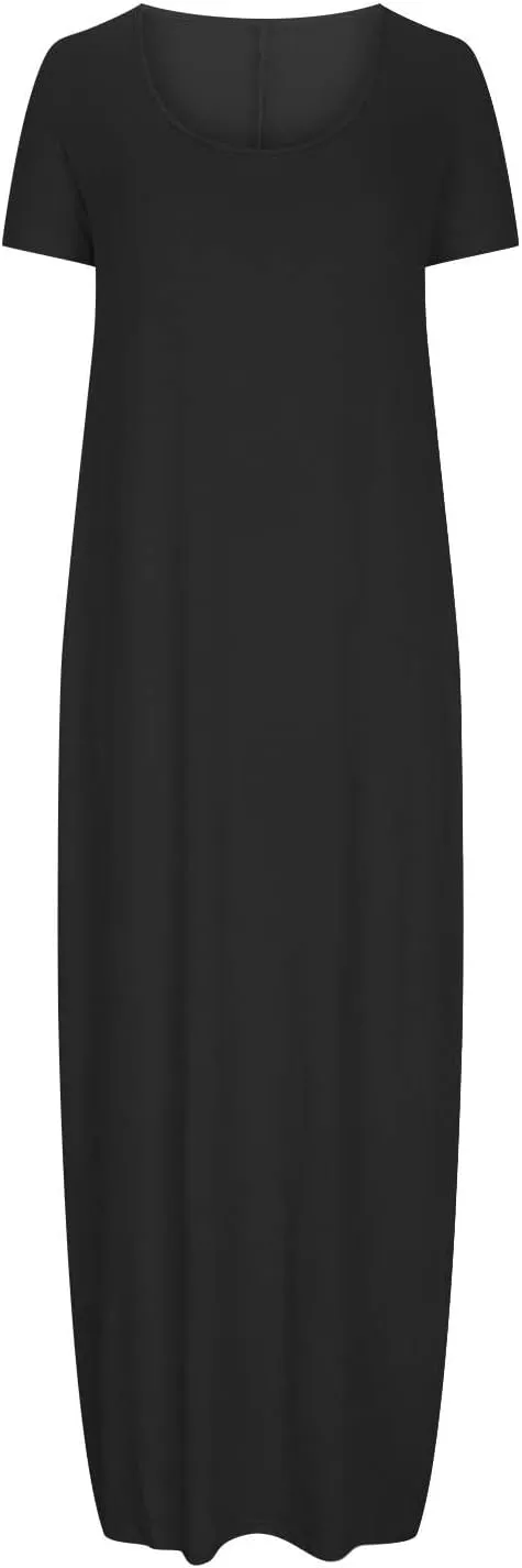 Dresses for Women Summer 2024 Short Sleeve Maxin Dress Classic Eyelet Embroidery Sundress Casual Swing Desss White