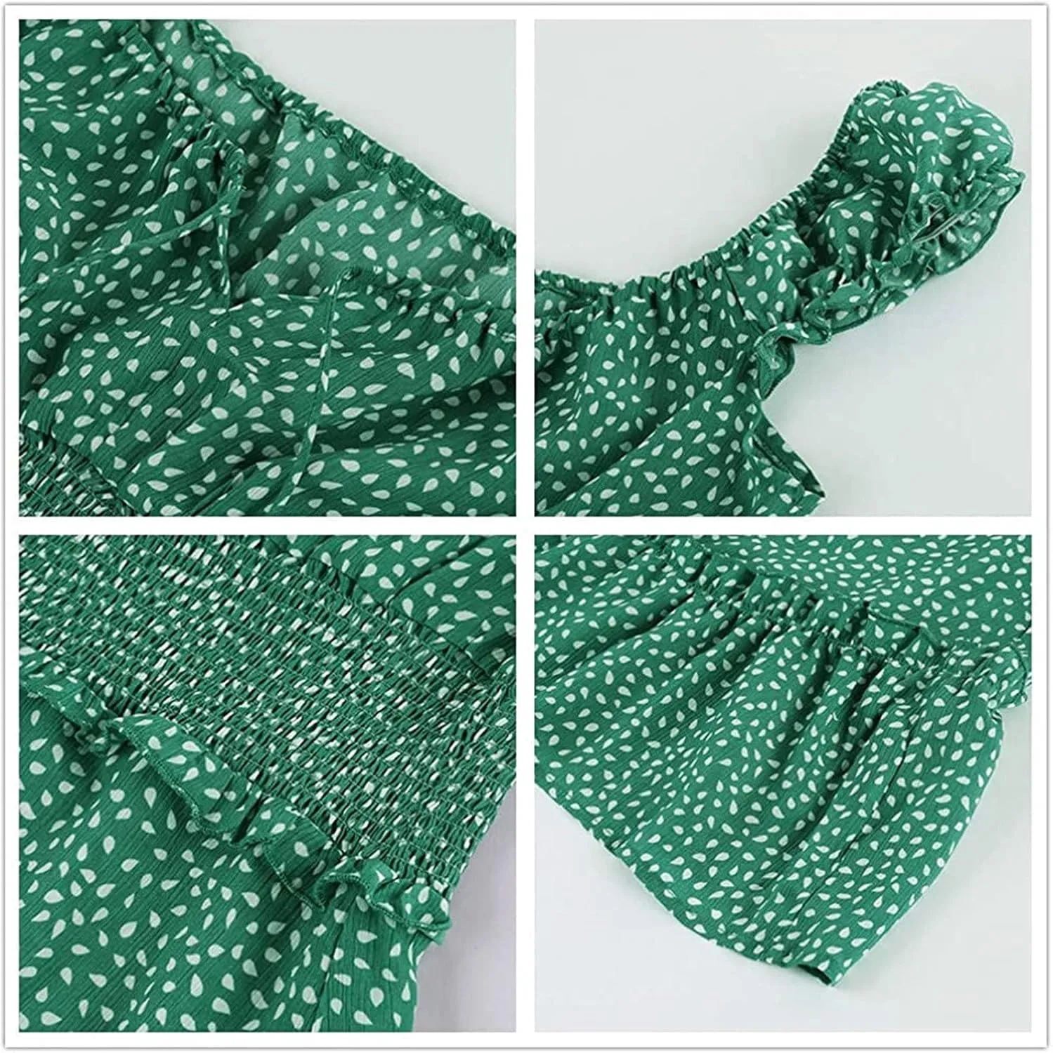 HGOOGY Polka Dot Dress for Women Summer Cap Sleeve Mini Dresses Casual Ruffle Sundresses Plus Size Flowy Bohemian