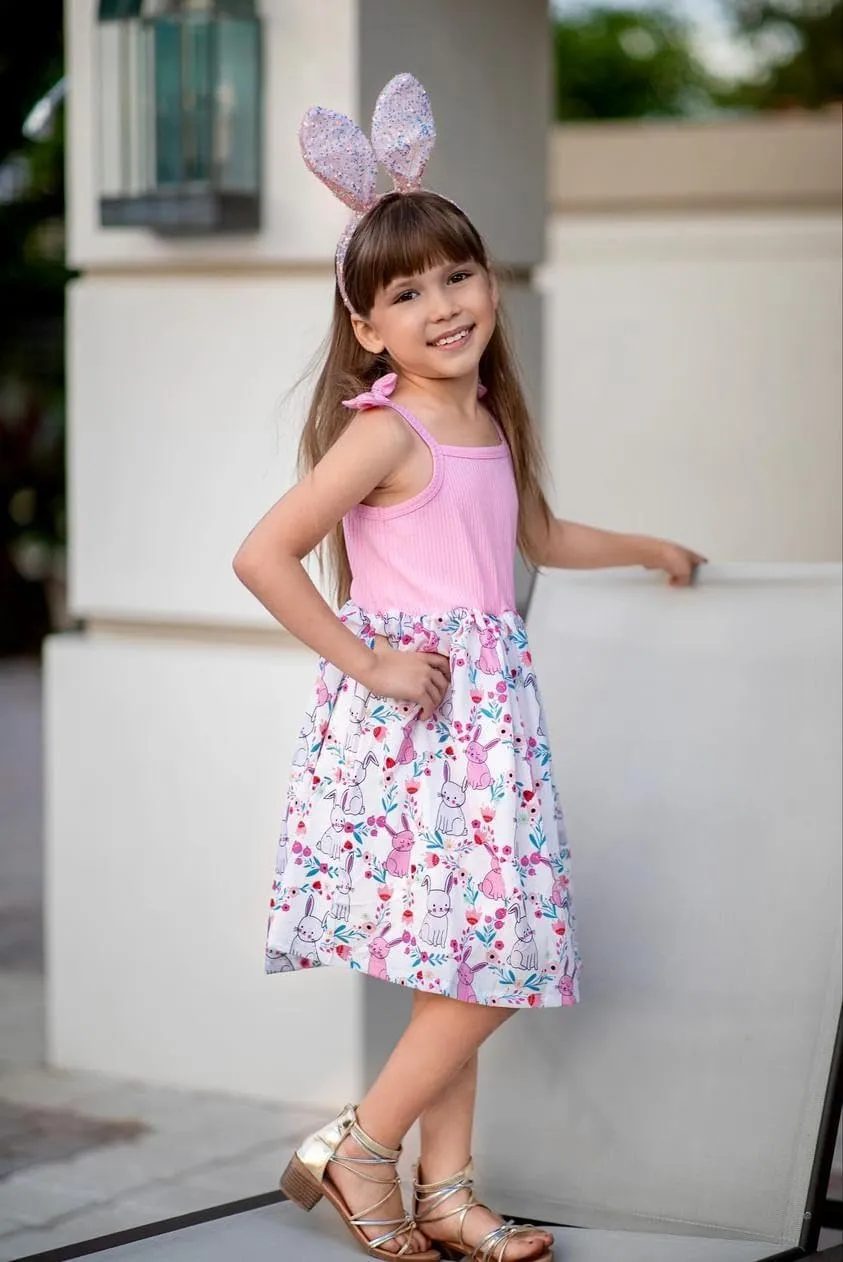 Idgreatim 2-7T Toddler Girls Summer Dress Cute Bowknot Strap Dresses Casual Sleeveless Sling Sundress