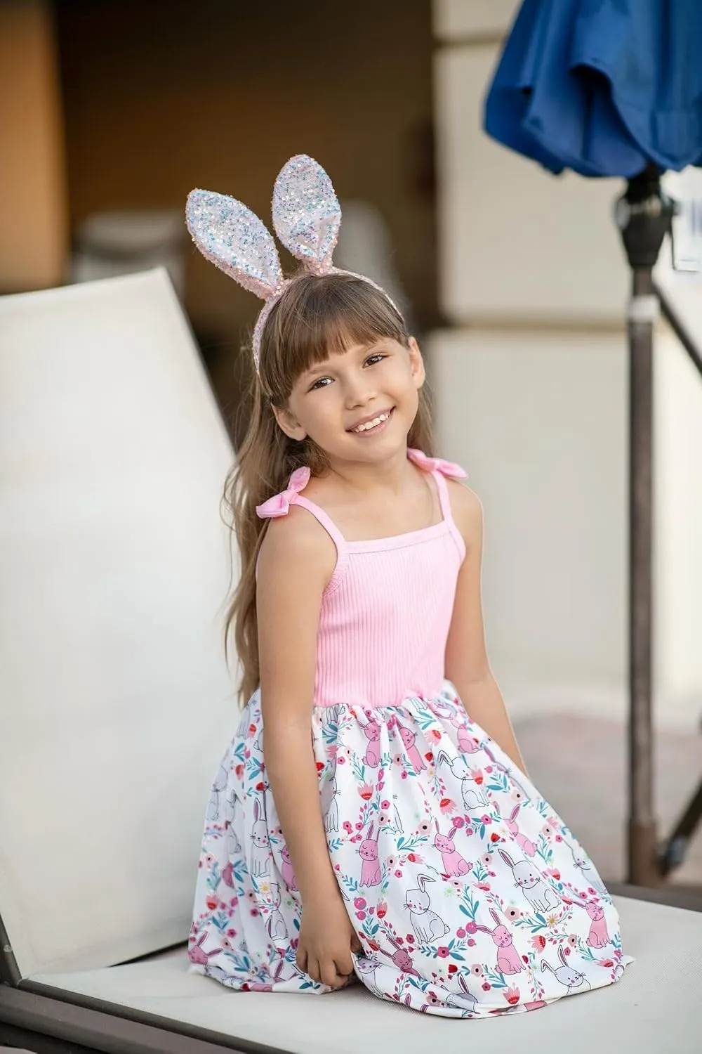Idgreatim 2-7T Toddler Girls Summer Dress Cute Bowknot Strap Dresses Casual Sleeveless Sling Sundress