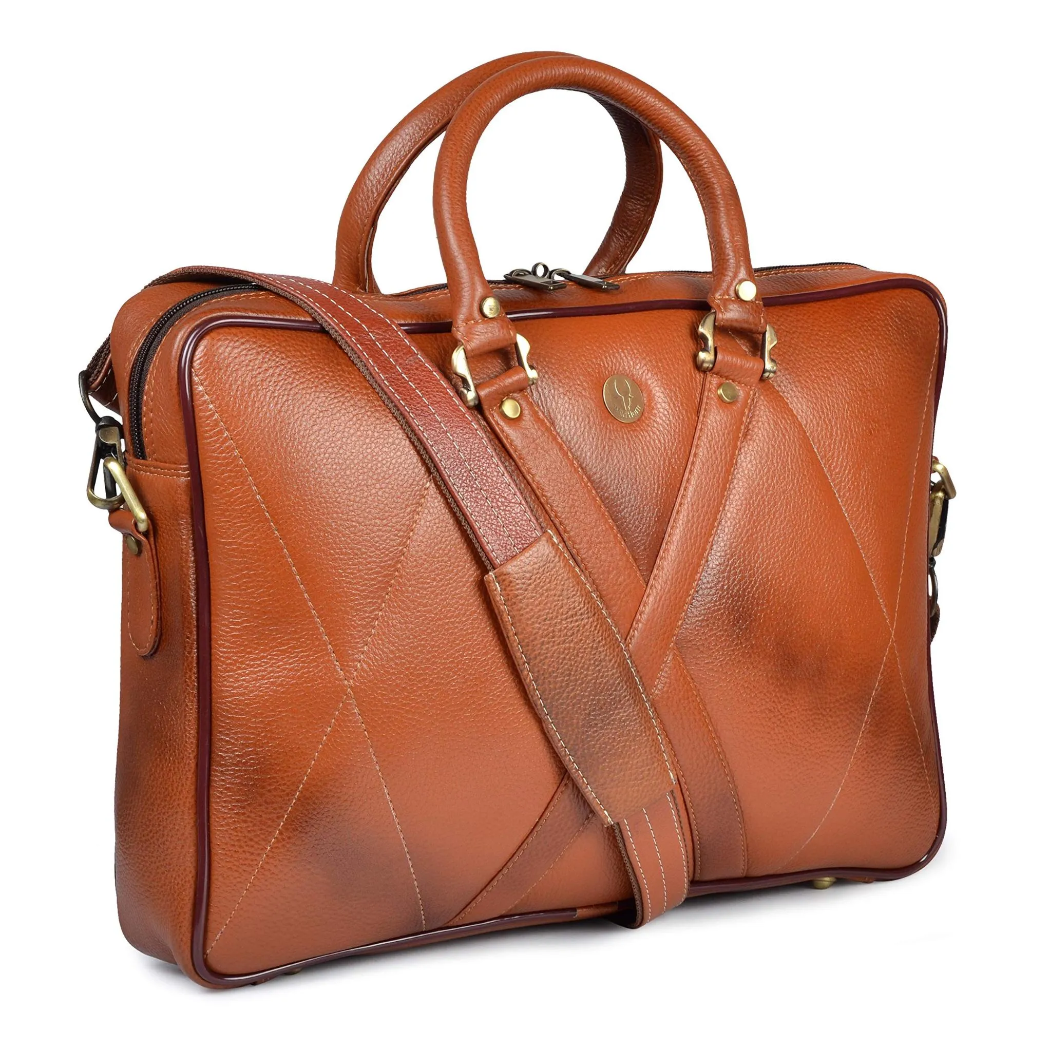 KENAI Leather Laptop Messenger Bag for Men