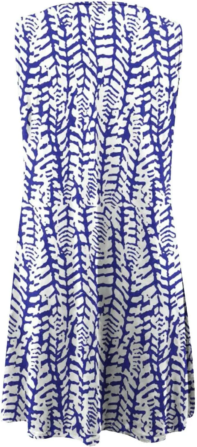 LRMQS Sun Dresses for Women 2025 Vacation Beach Casual Summer Sundresses Sleeveless Tank Short Boho Dress Spring Dresses
