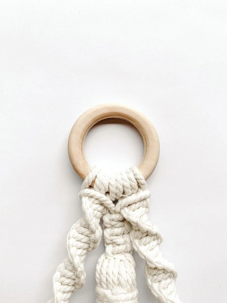 Macrame Paper Towel Hanger