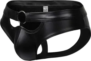 Men's Hammock Pouch G Strings & Thongs Cutout Jock Strap Athletic Supporters Briefs Wet Look Classic Bulge Enhancer