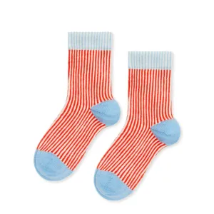 Mini Umbrella Crew Socks (Persimmon)