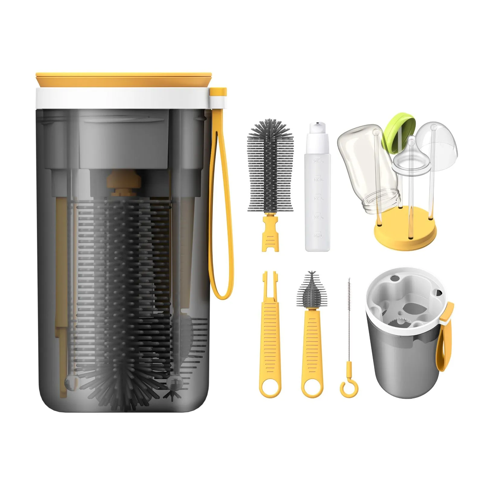Portable Baby Bottle Brush Cleaning Kit