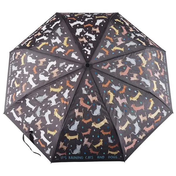 Raining Cats & Dog Umbrella (Black)