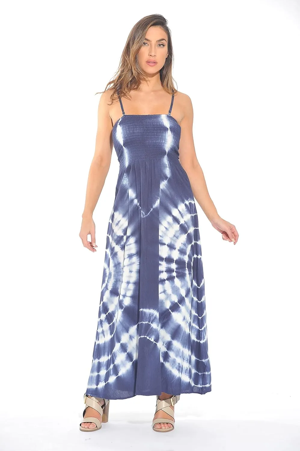 Riviera Sun Rasta Maxi Summer Dress for Women Long Sundress with Removable Straps
