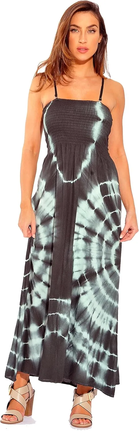 Riviera Sun Rasta Maxi Summer Dress for Women Long Sundress with Removable Straps