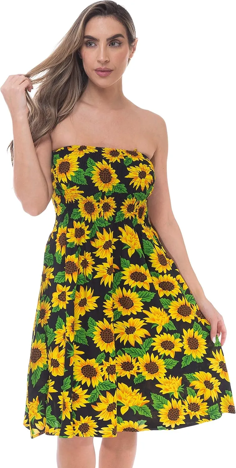 Riviera Sun Strapless Tube Short Dress Summer Dresses