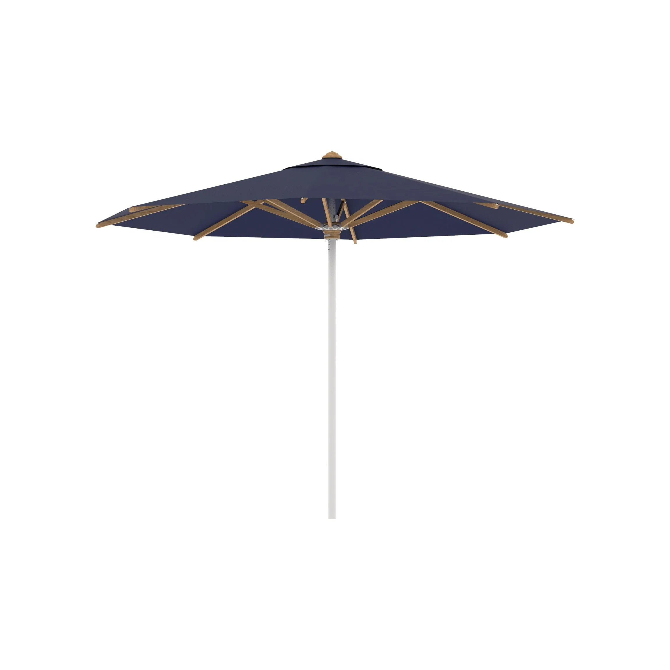 Shady Round Umbrella with Teak Ribs