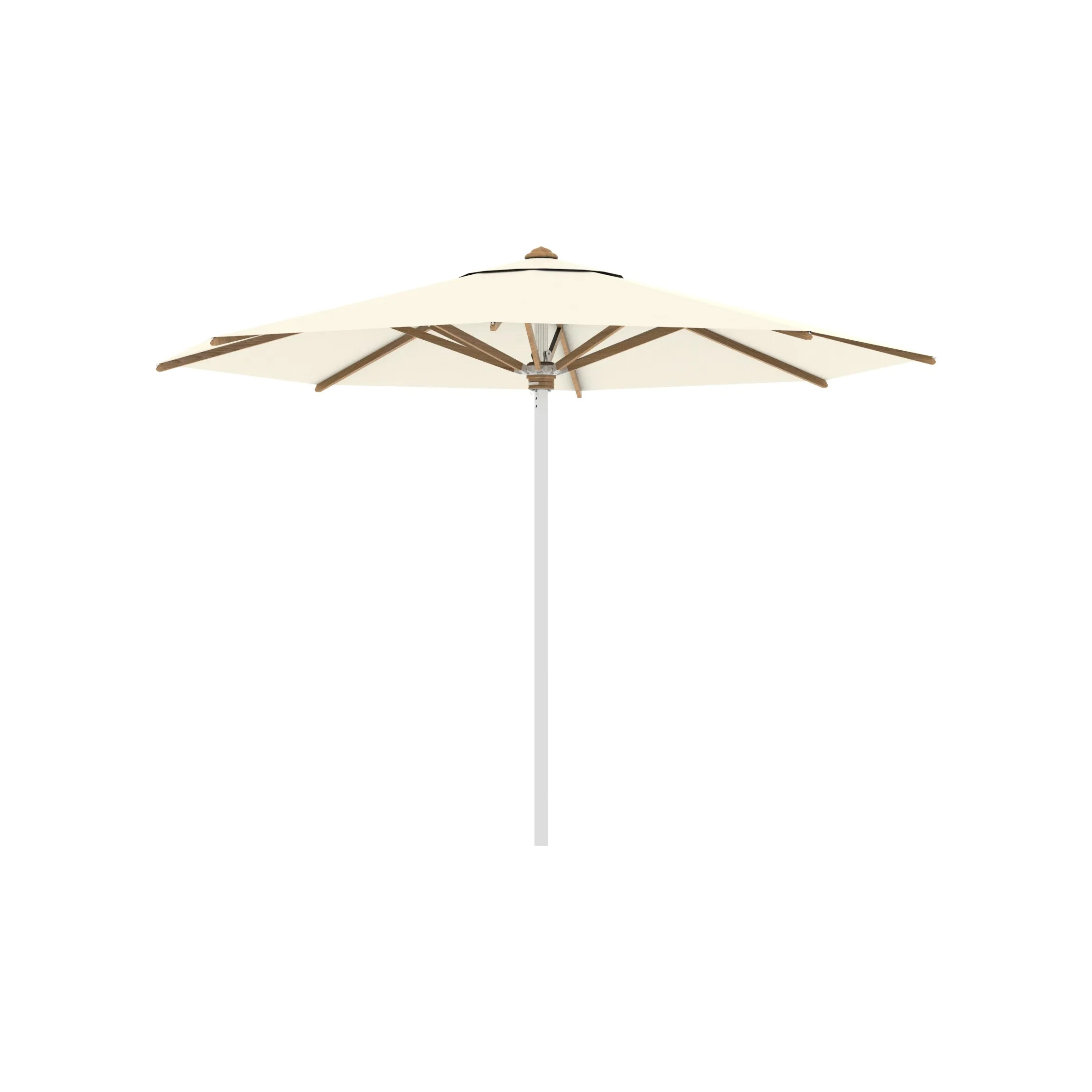 Shady Round Umbrella with Teak Ribs