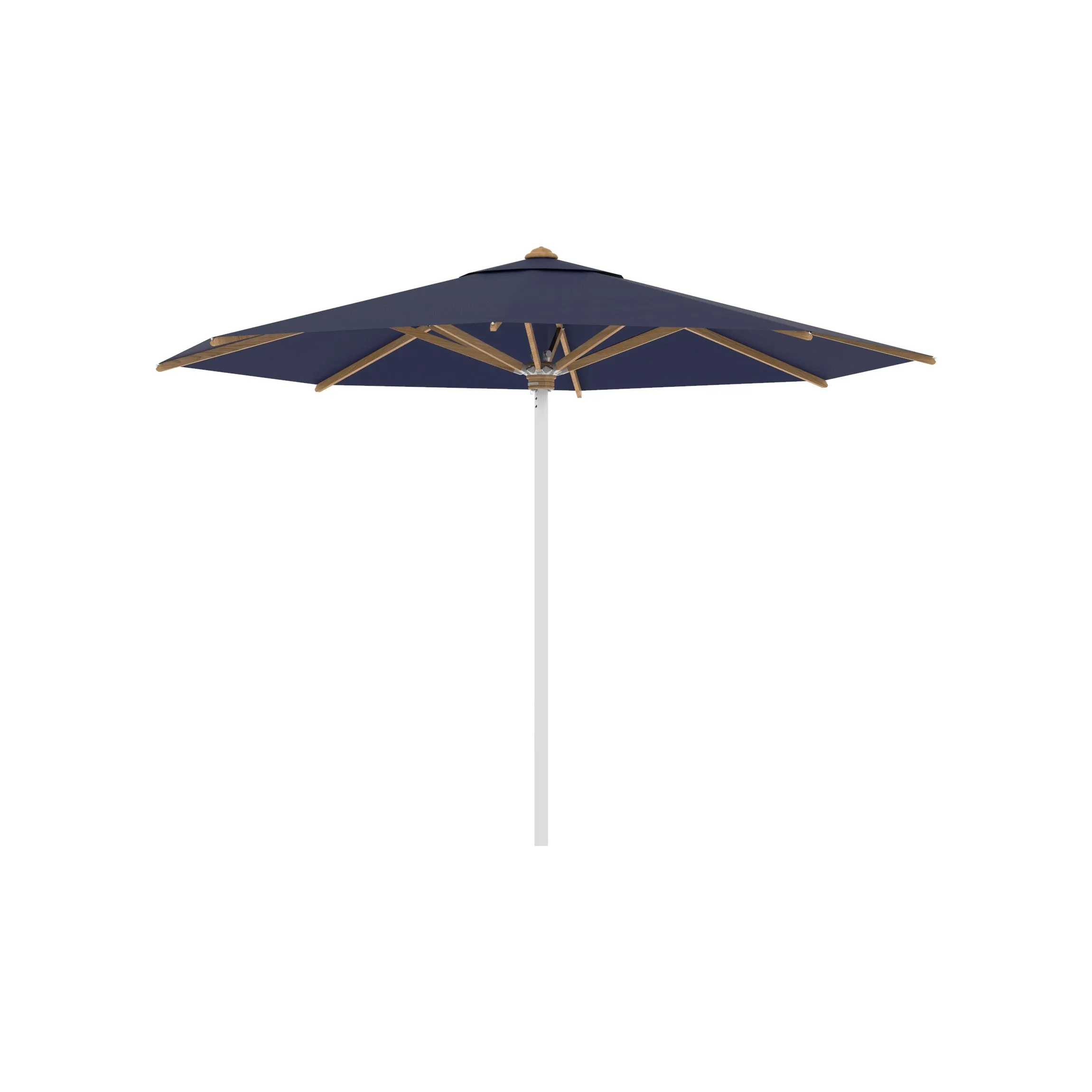 Shady Round Umbrella with Teak Ribs