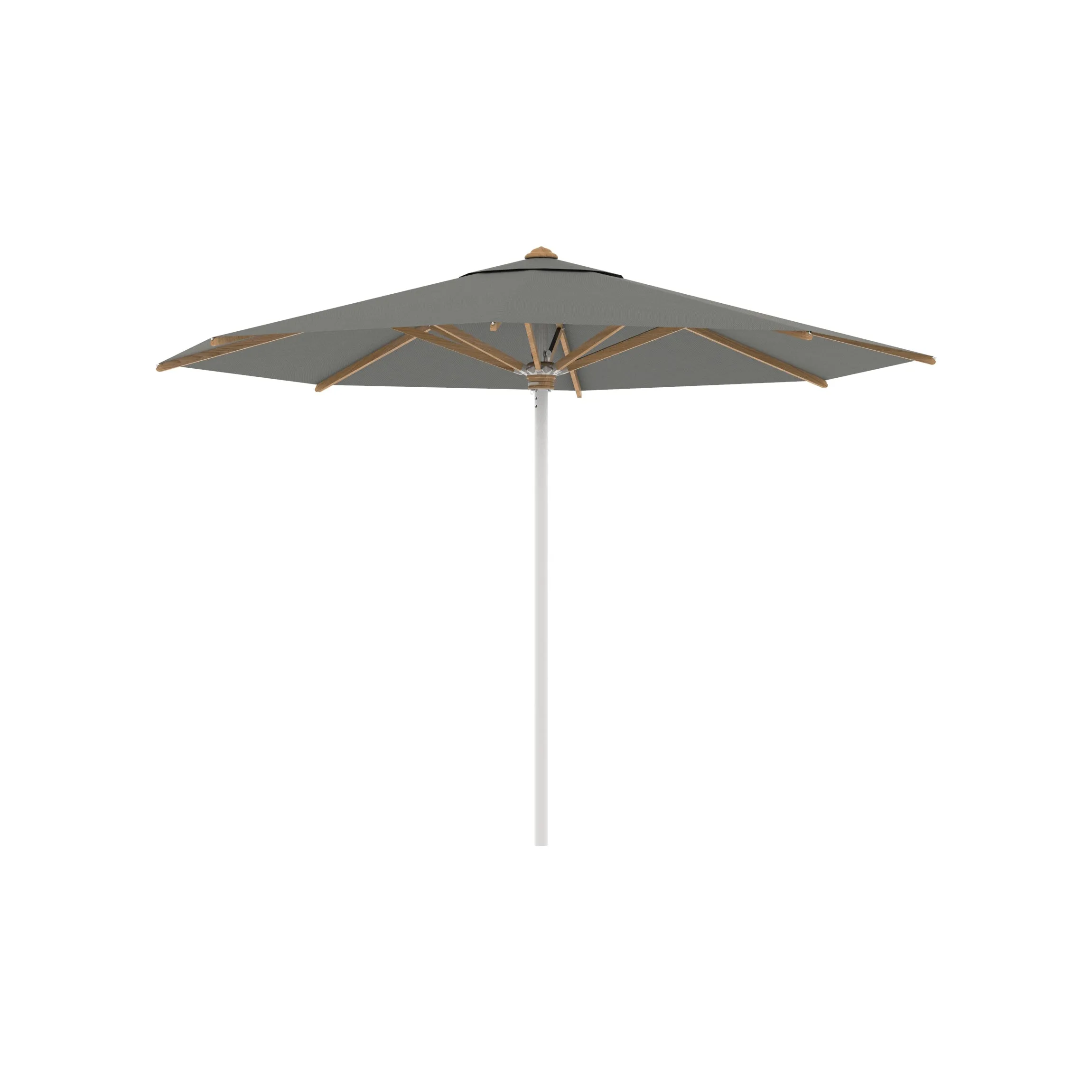 Shady Round Umbrella with Teak Ribs