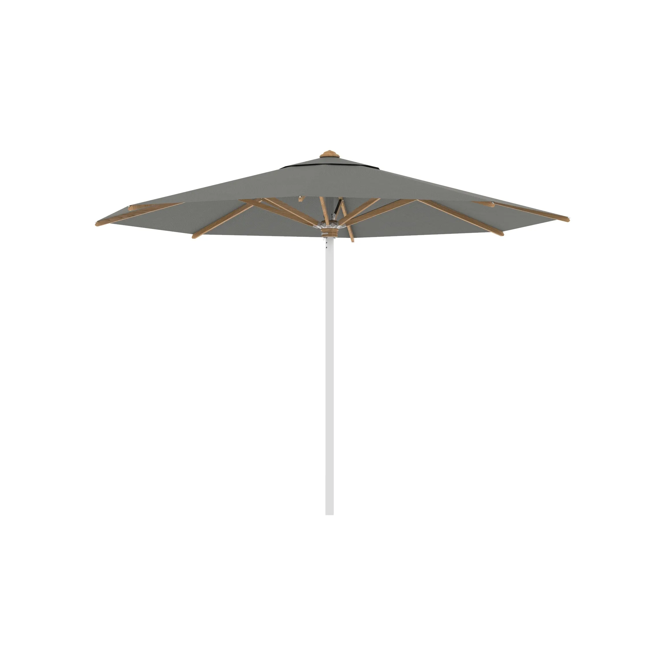 Shady Round Umbrella with Teak Ribs