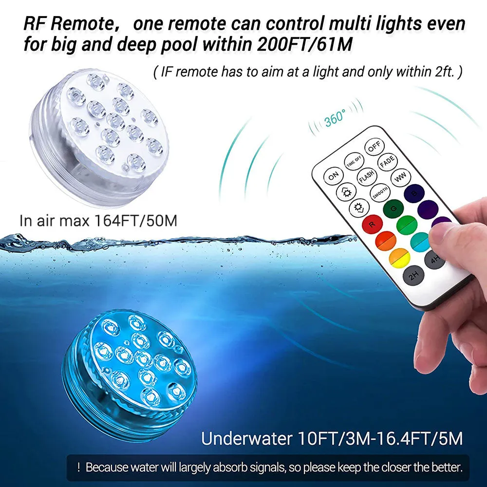 Submersible Pool Light with 13 LED Beads