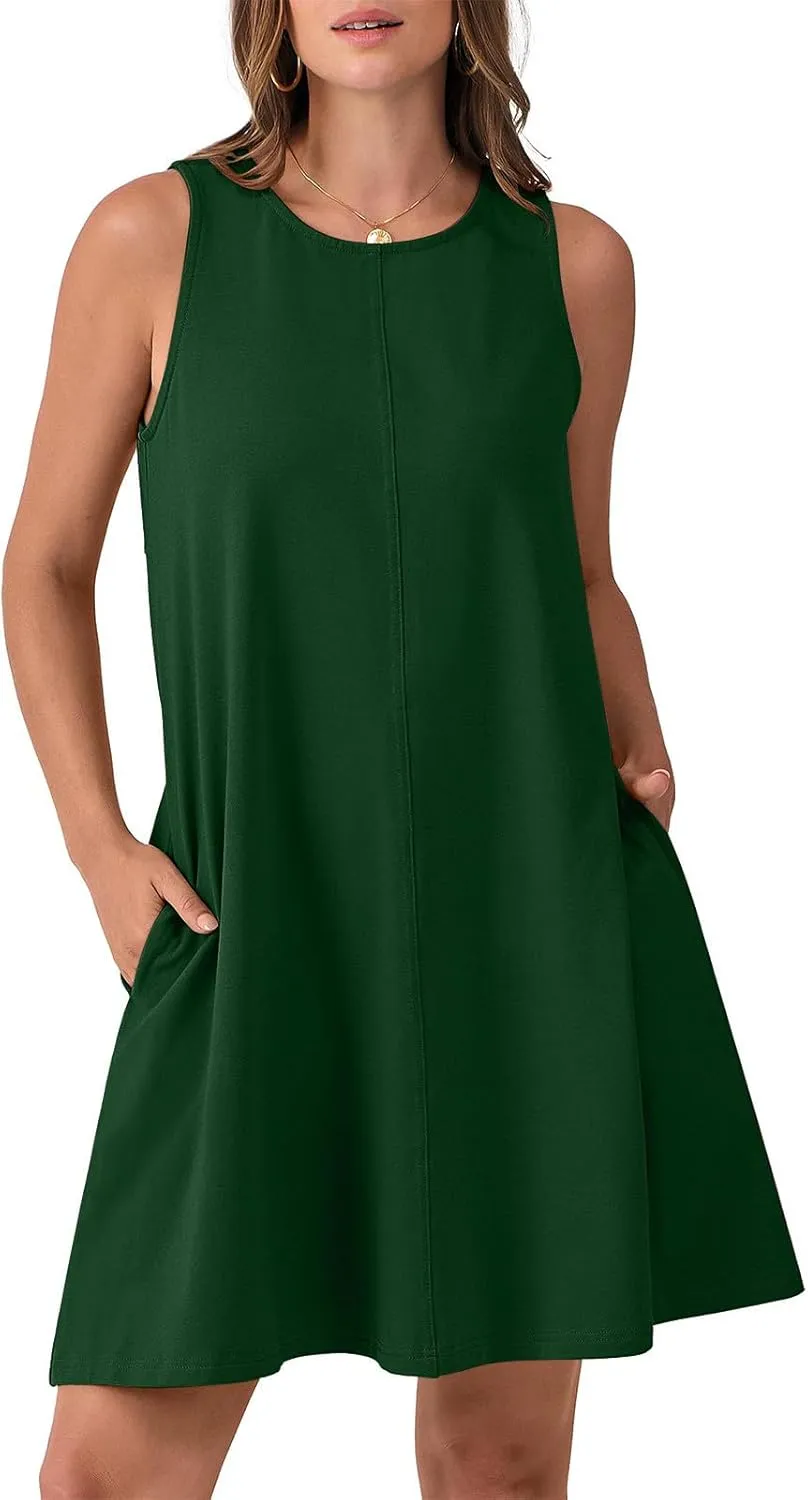 Summer Dresses for Women 2025 Vacation Boho Beach Backless Cover Up Ruffle Mini Dress Casual Loose Flowy Sun Dress