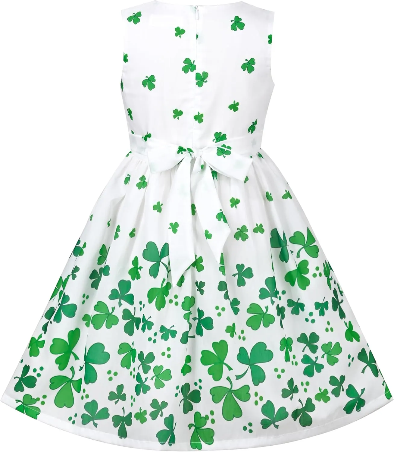 Sunny Fashion Girls Dress Rose Flower Double Bow Tie Party Sundress