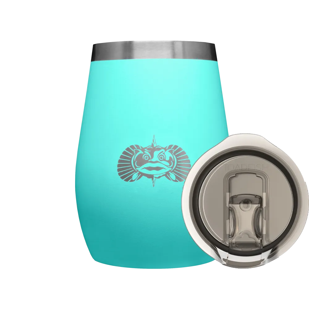 Toadfish Non-Tipping 10oz Wine Tumblers- Teal
