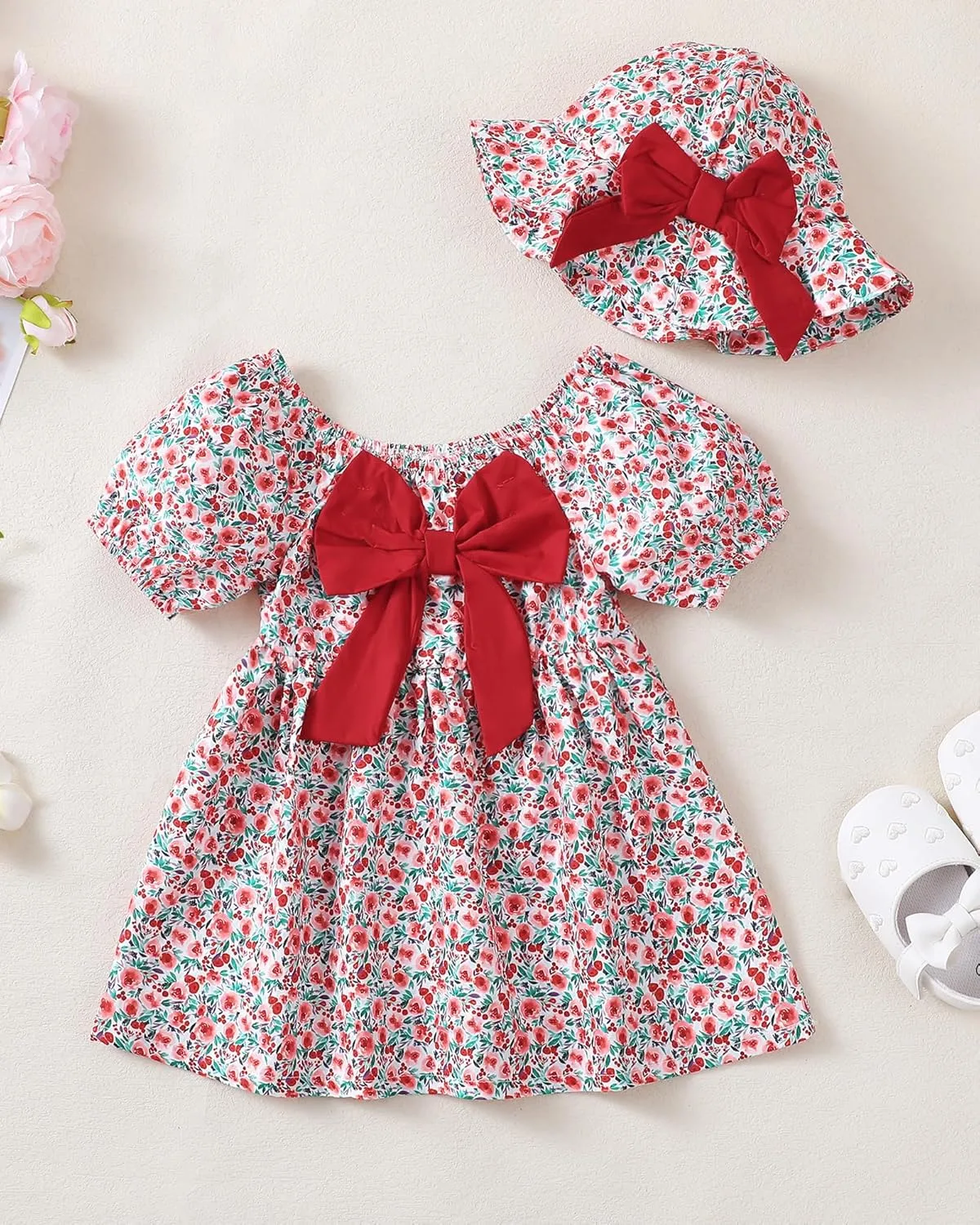 Toddler Baby Girls Summer Dresses 12 18 24 Girl Clothes Floral Casual Sundress 2t 3t Dresses for Toddler Girls