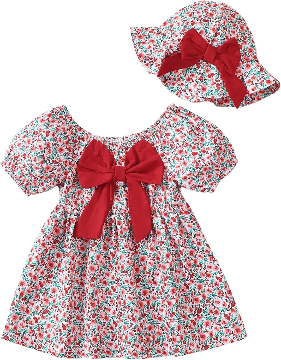 Toddler Baby Girls Summer Dresses 12 18 24 Girl Clothes Floral Casual Sundress 2t 3t Dresses for Toddler Girls