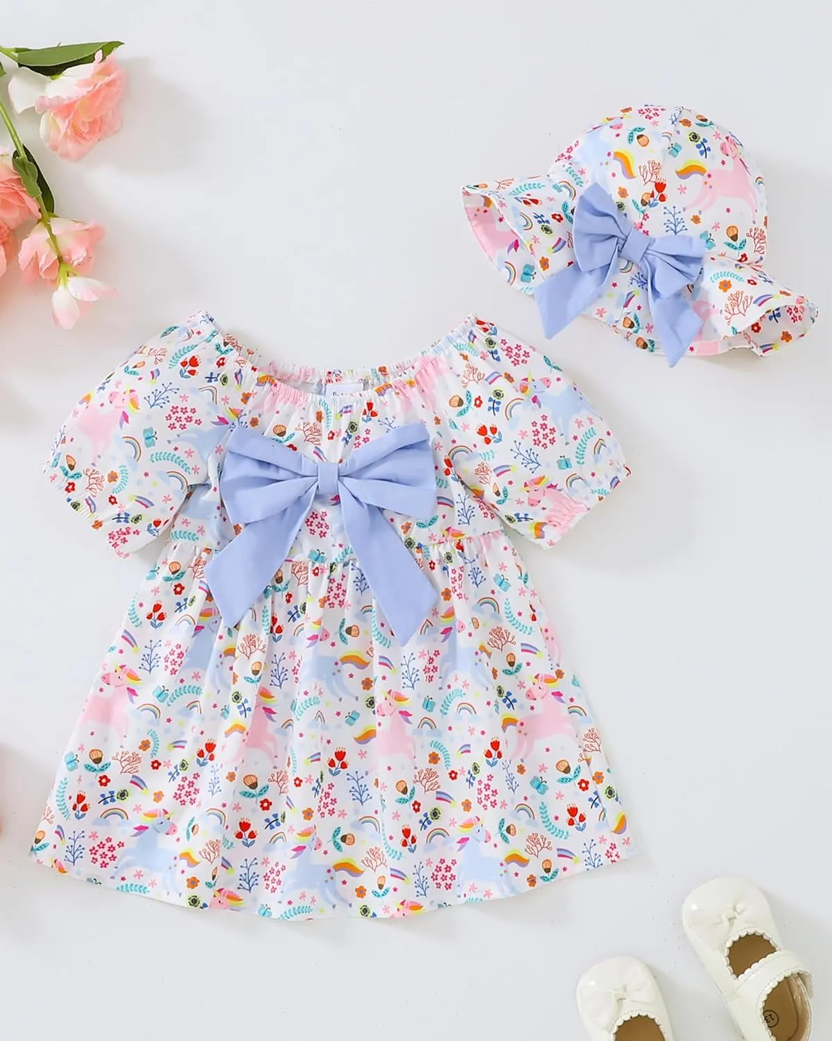 Toddler Baby Girls Summer Dresses 12 18 24 Girl Clothes Floral Casual Sundress 2t 3t Dresses for Toddler Girls
