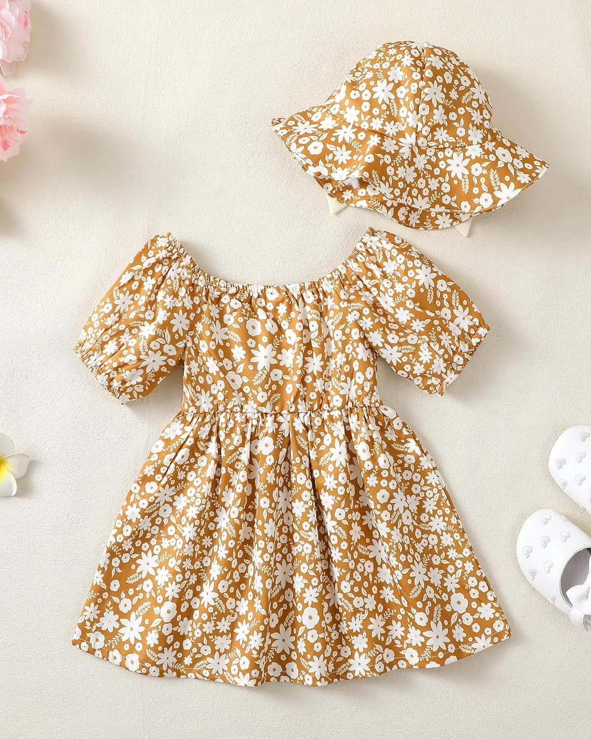 Toddler Baby Girls Summer Dresses 12 18 24 Girl Clothes Floral Casual Sundress 2t 3t Dresses for Toddler Girls