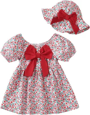Toddler Baby Girls Summer Dresses 12 18 24 Girl Clothes Floral Casual Sundress 2t 3t Dresses for Toddler Girls