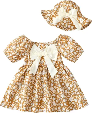 Toddler Baby Girls Summer Dresses 12 18 24 Girl Clothes Floral Casual Sundress 2t 3t Dresses for Toddler Girls