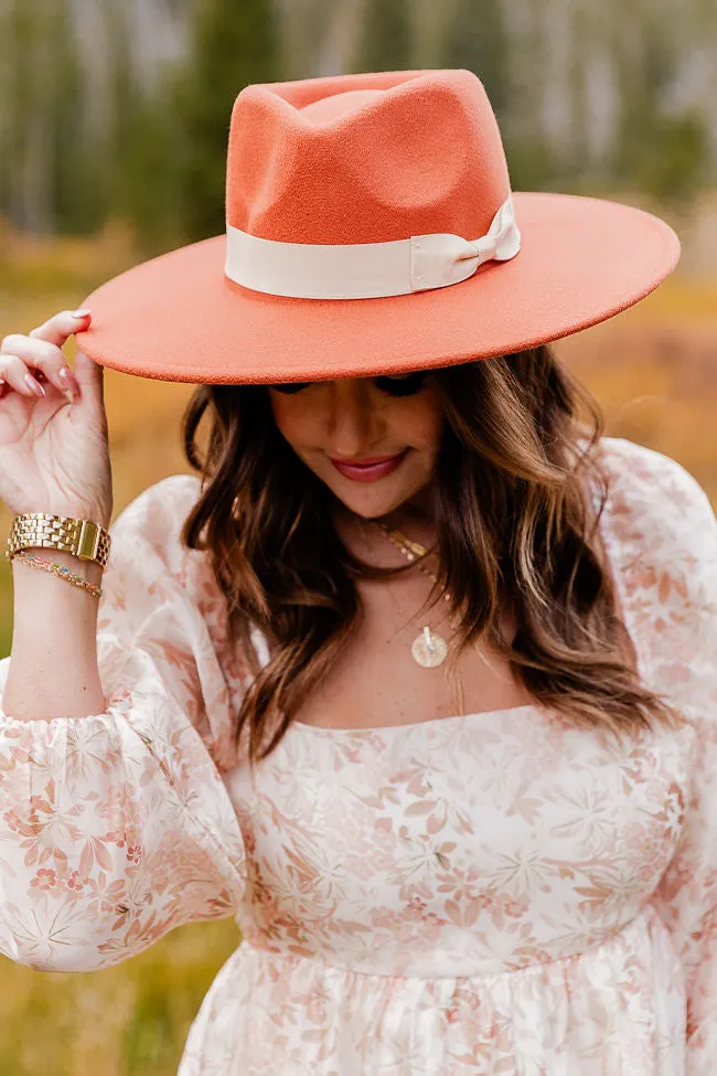 Village Views Terracotta Wide Brim Hat FINAL SALE
