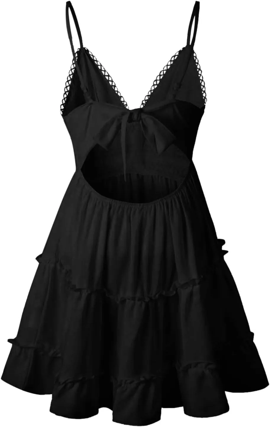 Women's Summer Casual Beach Sexy Sun Dresses Trendy Lace Flowy Sexy Summer Sun Dresses 2025 Camisole Vacation Spring