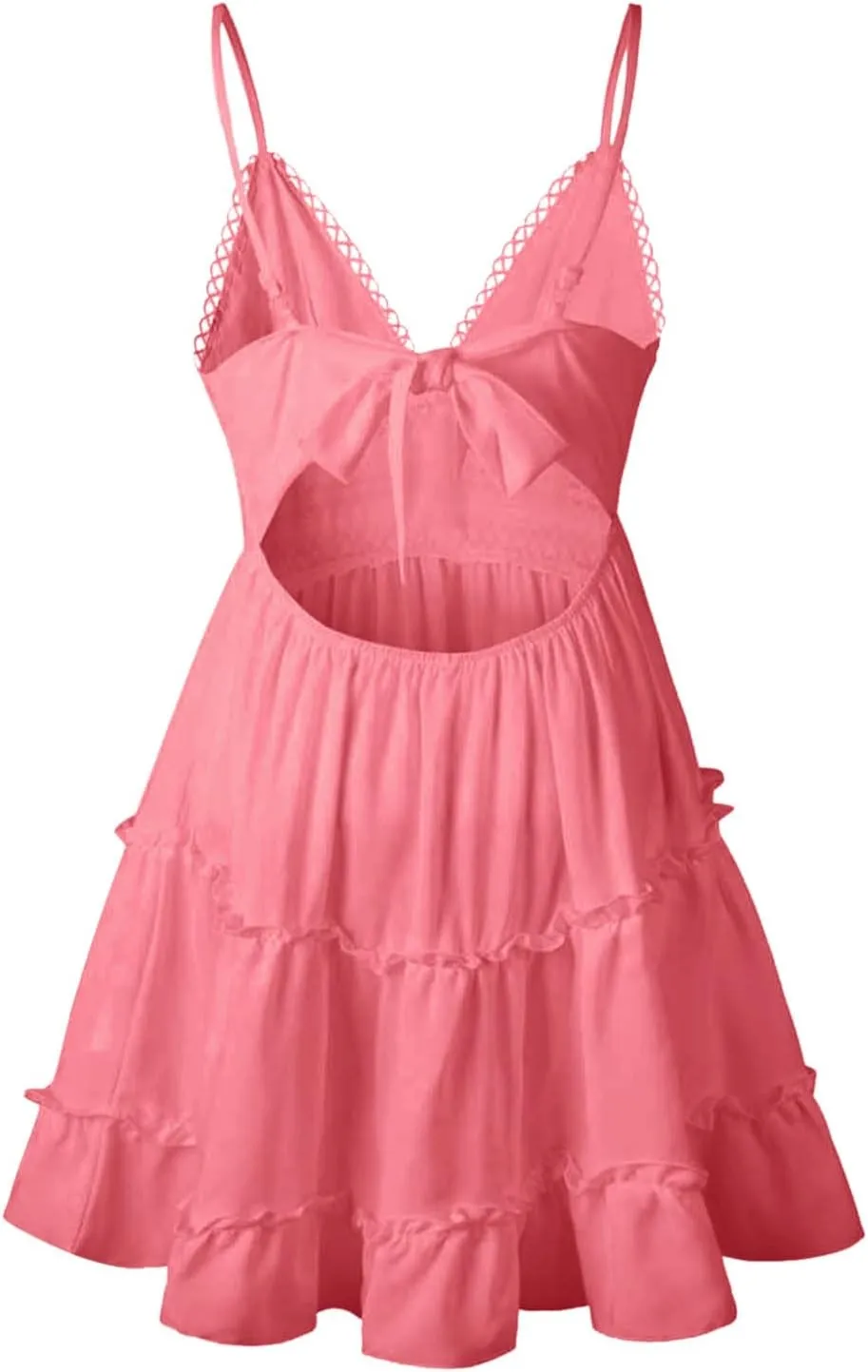 Women's Summer Casual Beach Sexy Sun Dresses Trendy Lace Flowy Sexy Summer Sun Dresses 2025 Camisole Vacation Spring