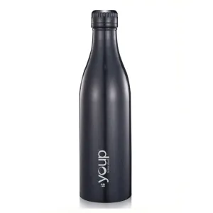 Youp Thermosteel Insulated Black Color Water Bottle Splash1001 - 1 L